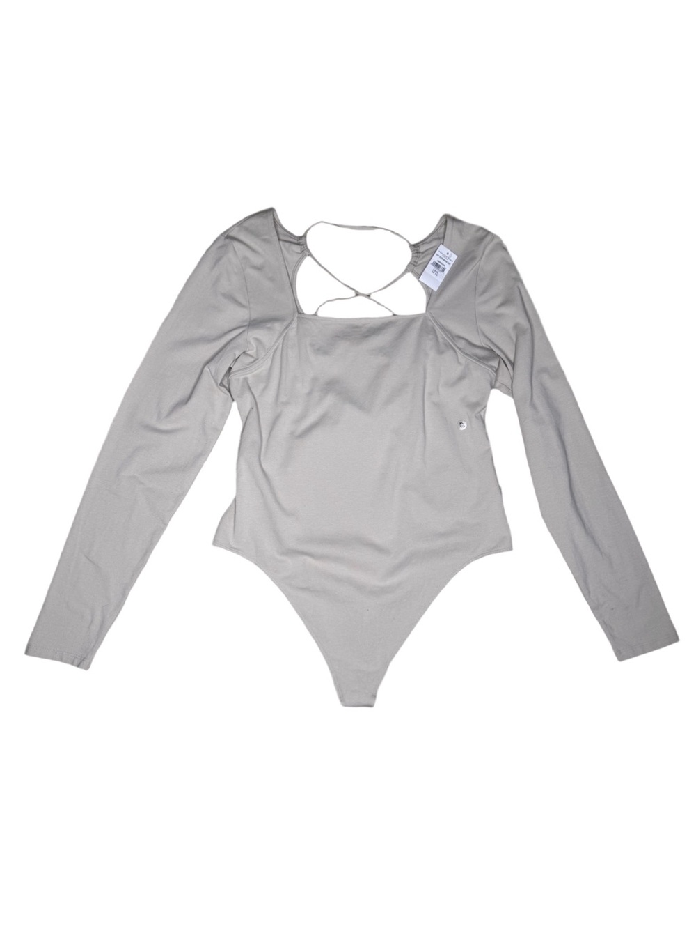 💕 2/$25 American Eagle Outfitters Crisscross Back Bodysuit - Light Taupe XL